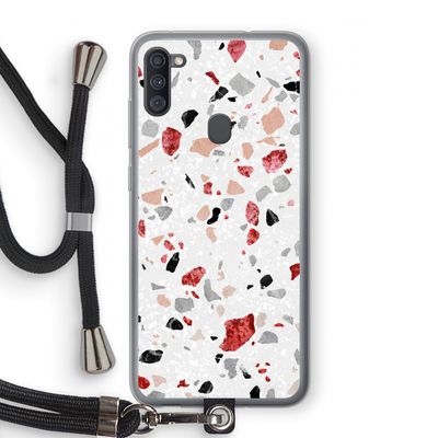 Terrazzo N°12: Samsung Galaxy A11 Transparant Hoesje met koord
