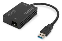 Digitus Computer, Glasvezel, Laptop, USB 3.2 Gen 1 (USB 3.0), Netwerk Adapter [1x USB - 1x SFP-slot] DN-3026