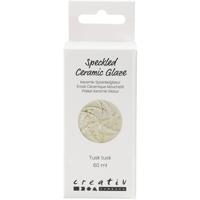 Creativ Company Gespikkeld keramiekglazuur, 999-1060 °c, dekkend, tusk tusk, 60 ml/ 1 fles