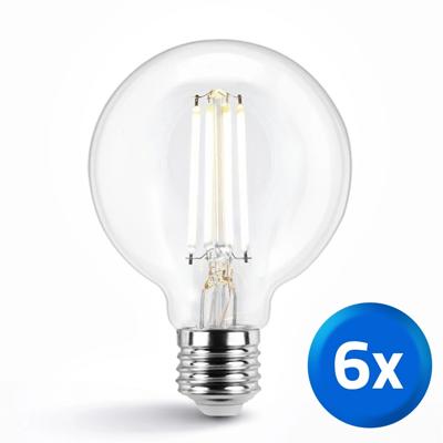 Slimme filament lamp - dual white 7w e27 fitting - g95 model - voordeelset van 6 Slimme filament lamp - dual white 7w e27 fitting - g95 model - voordeelset van 6