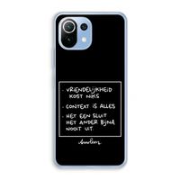 Mijn Motto's: Xiaomi Mi 11 Lite Transparant Hoesje