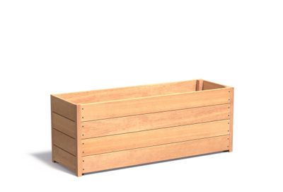 Hardhouten plantenbak CARREZ 150x50x57cm.