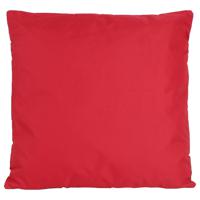 Buiten of tuin sier kussens - rood - 45 x 45 cm - binnen/buiten - tuinbank - thumbnail