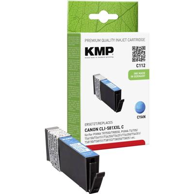 KMP Inktcartridge vervangt Canon CLI-581C XXL Compatibel Cyaan C112 1578,0203