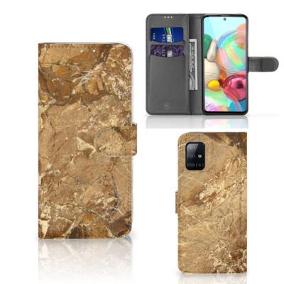 Samsung Galaxy A71 | Bookcase | Marmer Creme