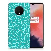 OnePlus 7T | Hoesje maken | Cracks Blue