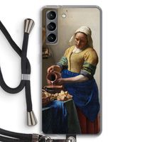 The Milkmaid: Samsung Galaxy S21 Transparant Hoesje met koord