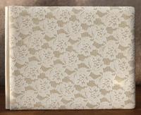 Udine Leren Gastenboek Bruiloft Met Kant