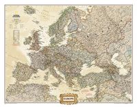 Wandkaart Europa, politiek & antiek, 77 x 60 cm | National Geographic