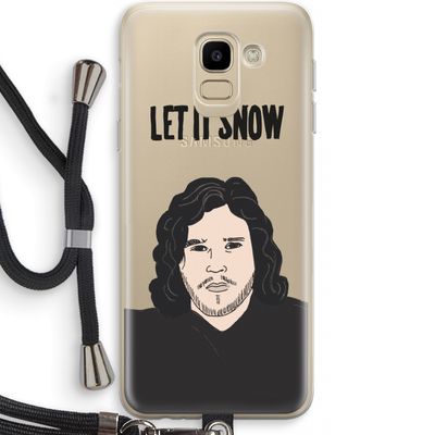 Let It Snow: Samsung Galaxy J6 (2018) Transparant Hoesje met koord