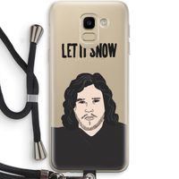 Let It Snow: Samsung Galaxy J6 (2018) Transparant Hoesje met koord