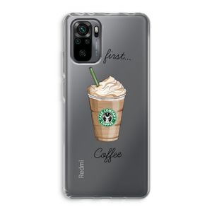 But first coffee: Xiaomi Redmi Note 10 Pro Transparant Hoesje