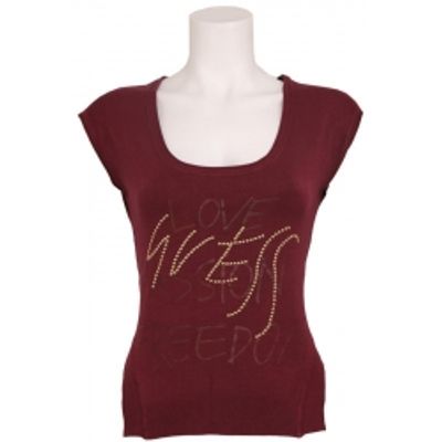 SS BN ANNABELLE SWTR - Guess - T-shirts - Rood