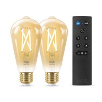 WiZ Filamentlamp amberkleurig 6,7 W (gelijk aan 50 W) ST64 E27 x2 + afstandsbediening