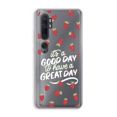 Don't forget to have a great day: Xiaomi Mi Note 10 Transparant Hoesje