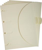 Tarifold smartfolder, geperforeerde showtas, ft A4, pak van 6 stuks, beige - thumbnail