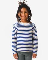 HEMA Kinder Shirt Met Strepen Blauw (blauw) - thumbnail