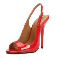 Vrouwen sexy Fashion hoge hakken grootte: 40 (rood)