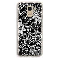 Vexx Black Mixtape: Samsung Galaxy J6 (2018) Transparant Hoesje