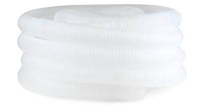 Zwembadslang 38 mm - 25 meter - Wit