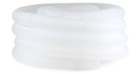 Zwembadslang 38 mm - 25 meter - Wit