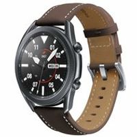 Premium Leather bandje - Donkerbruin - Samsung Galaxy Watch 4 Classic - 42mm & 46mm