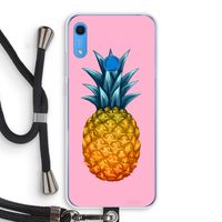Grote ananas: Huawei Y6s Transparant Hoesje met koord