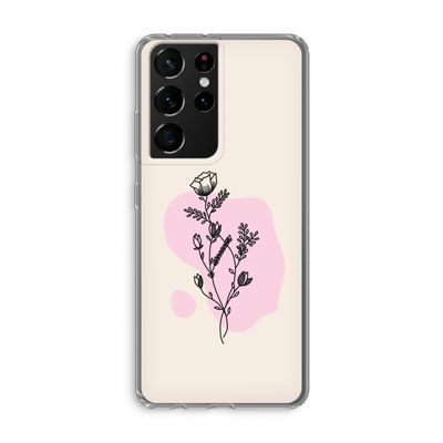 Roses are red: Samsung Galaxy S21 Ultra Transparant Hoesje