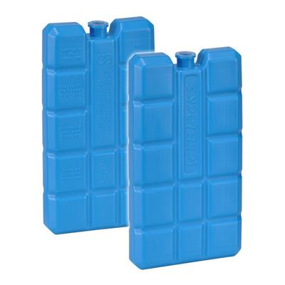HI Koelblokken - Set van 4x stuks koelelementen - blauw - 8 x 15 x 2 cm - 200 gram