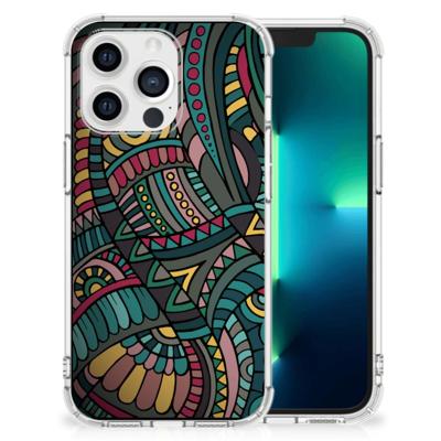 Apple iPhone 13 Pro Doorzichtige Silicone Hoesje Aztec Apple iPhone 13 Pro Doorzichtige Silicone Hoesje Aztec