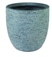 Bloempot Utah egg pot washed grey d32h31 Fiberclay clayfibre MCollections - Mcollections