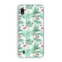 Flamingo bladeren: Samsung Galaxy A10 Transparant Hoesje