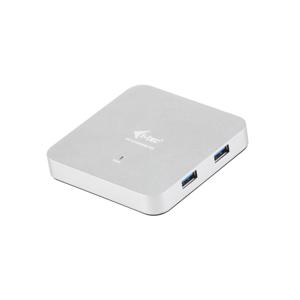 i-tec Metal U3HUBMETAL4 interface hub USB 3.2 Gen 1 (3.1 Gen 1) Type-A 5000 Mbit/s Zilver