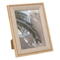 Atmosphera Fotolijstje - voor 13 x 18 cm foto - beige - mdf/glas - ornament frame 17.5 x 22.5 cm