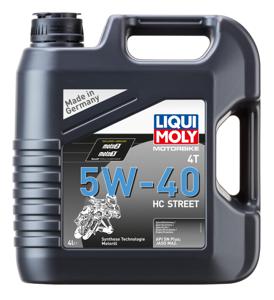 Motorbike 4T 5W-40 HC Street LIQUI MOLY, Viscositeitsindeling volgens SAE: 5W-40, 4.0, L, u.a. für Moto Guzzi, Triumph, KTM, Aprilia, Ducati, Hyosung,