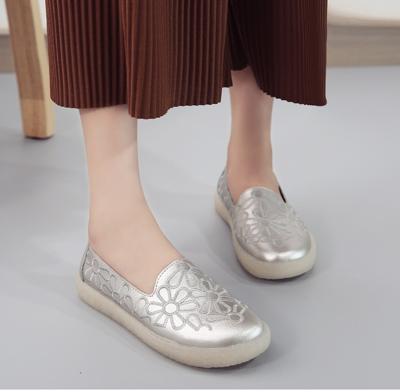 Geborduurd ademend wearable wild casual schoenen voor vrouwen (kleur: goud grootte: 40)