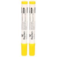 Rayher textielstift - 2x - dikke punt - geel - 2-4 mm - tekenen/knutselen - kleding beschrijven Rayher textielstift - 2x - dikke punt - geel - 2-4 mm - tekenen/knutselen - kleding beschrijven