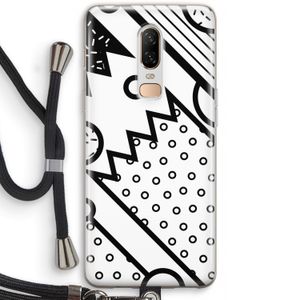 Pop Art #4: OnePlus 6 Transparant Hoesje met koord