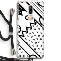 Pop Art #4: OnePlus 6 Transparant Hoesje met koord