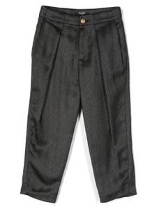 Balmain Kids pantalon à chevrons - Noir