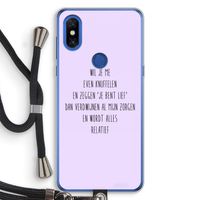Relatief: Xiaomi Mi Mix 3 Transparant Hoesje met koord