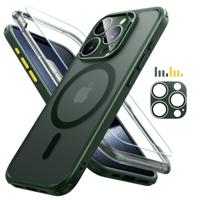 iPhone 15 Pro Max Classic Pro Case (HaloLock) Set - Frosted Dark Green iPhone 15 Pro Max Classic Pro Case (HaloLock) Set - Frosted Dark Green