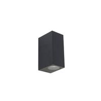 QAZQA Moderne wandlamp zwart 2-lichts IP44 - Baleno