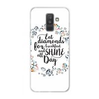 Diamonds: Samsung Galaxy A6 Plus (2018) Transparant Hoesje