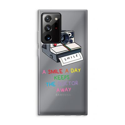 Smile: Samsung Galaxy Note 20 Ultra / Note 20 Ultra 5G Transparant Hoesje