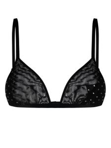 THE ANDAMANE soutien-gorge à ornements en strass - Noir