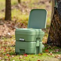 DraagbaarToilet Mobiele Toilet met 20L Afvaltank Lekvrije Toiletpot met Afneembare Afvaltanks voor Moeiteloze Reiniging DraagbaarToilet Mobiele Toilet met 20L Afvaltank Lekvrije Toiletpot met Afneembare Afvaltanks voor Moeiteloze Reiniging