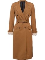 Prada manteau à boutonnière croisée - Marron Prada manteau à boutonnière croisée - Marron