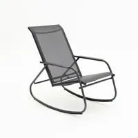 Noa rocking chair graphite/grijs