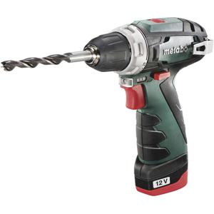 Metabo PowerMaxx BS Basic 600984000 Accu-schroefboormachine 12 V 2.0 Ah Li-ion Incl. 2 accus, Incl. lader